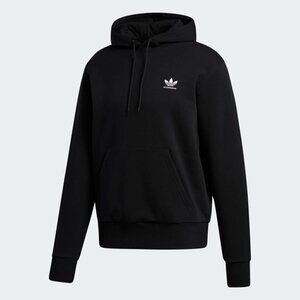 Adidas Trefoil Skateboarding Athletic Pullover Mens Hoodie Black White Medium